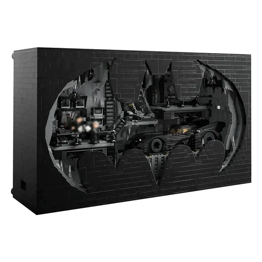 Super Hero MOC Batcave Shadow Box Bricks Toy
