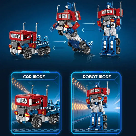 Movie Ideas Transform Optimus Prime Robot Bricks Toy