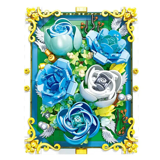 Art MOC Heart Of The Ocean Picture Frame Bricks Toy
