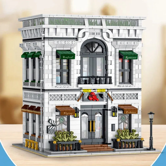 Creator Expert City MOC Seafood Restaurant Bricks Toy