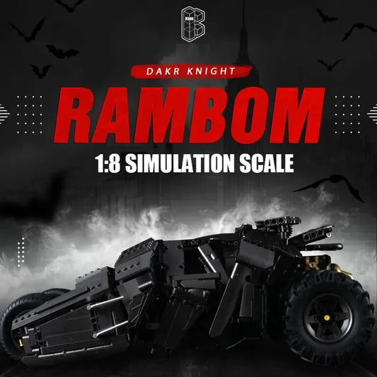 Tech Creator MOC Dark Knight Rambom Car Bricks Toy