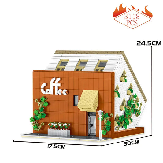 Creator Expert City MOC Upside Down Cafe Bricks Toys