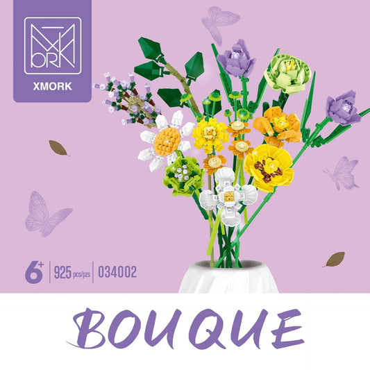 Ideas MOC Creator Expert Flower Bouquet Bricks Toy