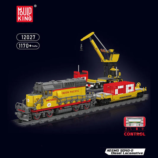 Tech EMD SD40-2 Diesel Locomotive RC Train Bricks Toy