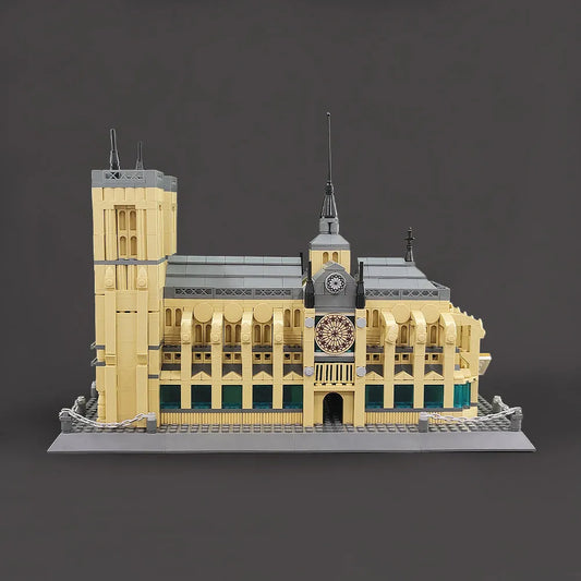 MOC Architecture Paris Notre Dame Cathedral Bricks Toy
