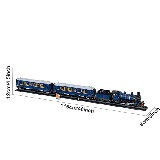 Tech MOC The Orient Express Train Bricks Toy 62344