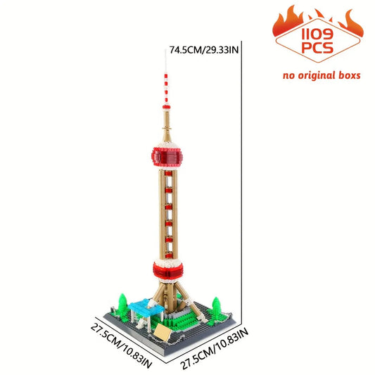 MOC 5224 Architecture Oriental Pearl Tower Bricks Toy