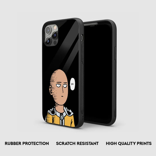 Saitama Ok Expression Silicone Armored Phone Case by Anime Phone Cover