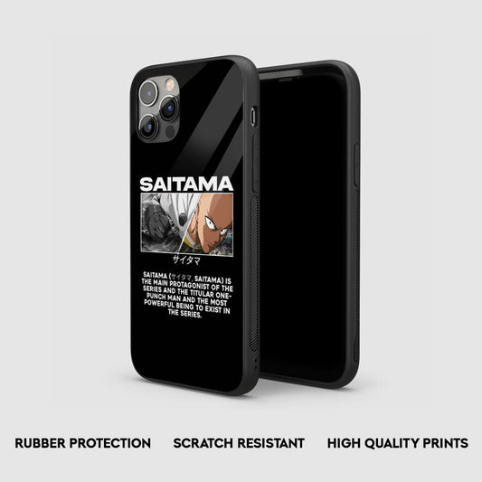 Saitama Synopsis Silicone Armored Phone Case by Anime Phone Cover