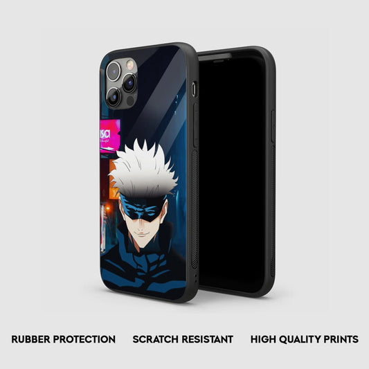 Satoru Gojo Graphic Silicone Armored Phone Case by Anime Phone Cover