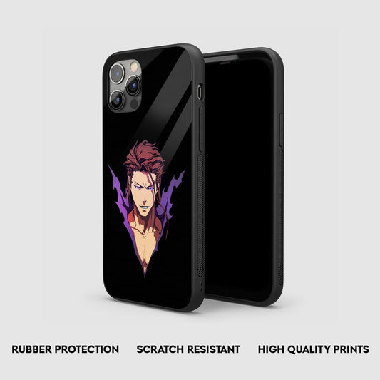 Sosuke Aizen Black Silicone Armored Phone Case by Anime Phone Cover