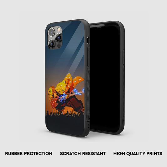 Zenitsu Sword Action Silicone Armored Phone Case by Anime Phone Cover