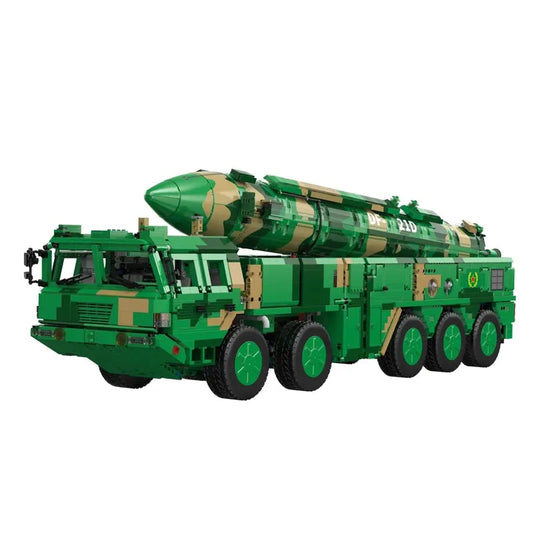 Military MOC DF-21D Anti Ship Ballistic Missile Vehicle Bricks Toy