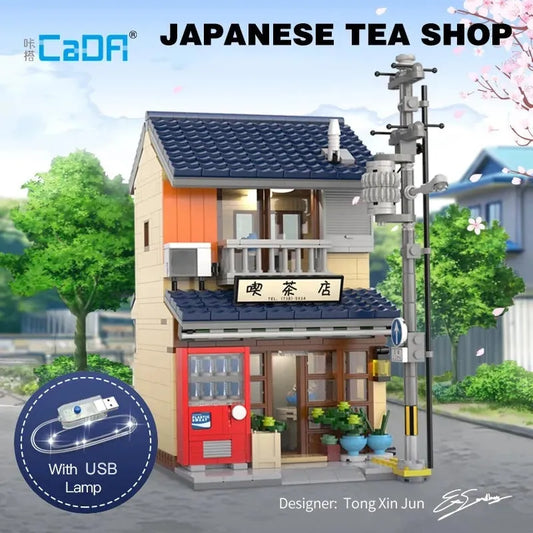 MOC Creator Expert Japanese Tea House Store Shop Bricks Toy