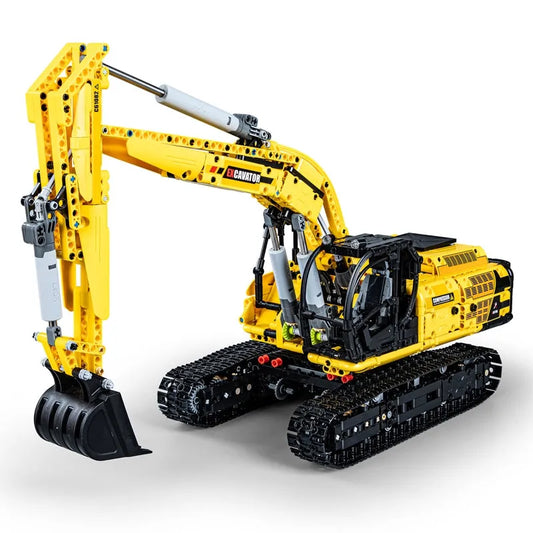 MOC Tech Functional Crawler Excavator Bricks Toy