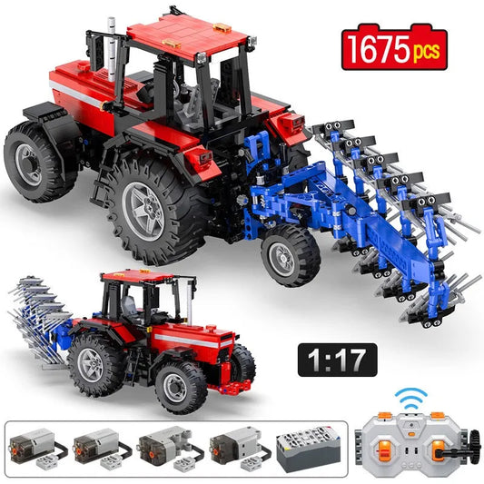 Tech MOC RC Motorized Tractor Truck Bricks Toy EU