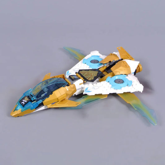 Building Block Ninjago MOC Golden Dragon Jet 60099 Bricks Toy
