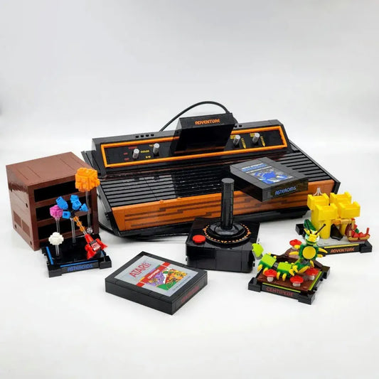Building Blocks Idea MOC Atari 2600 Game System Bricks Toys