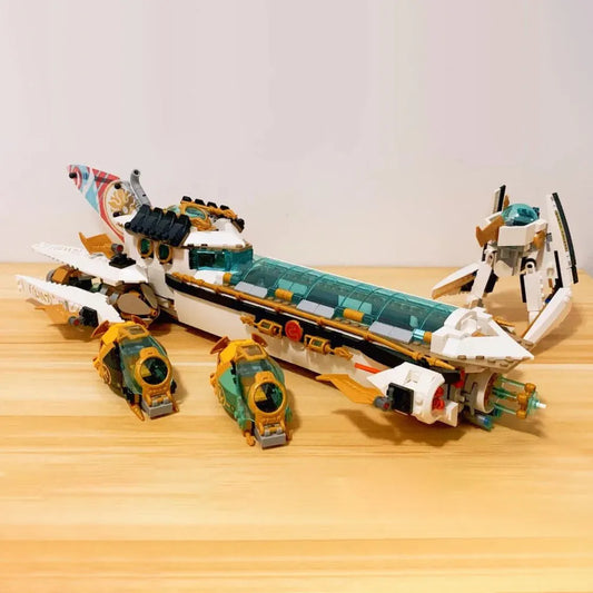 Building Blocks MOC Ninjago Hydro Bounty Ship Bricks Toy 60086