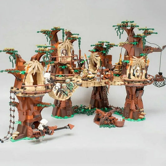 Building Blocks Star Wars MOC Ewok Village 05047 Bricks Toys