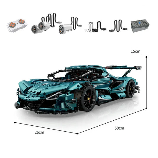RC APP Gumpert Apollo IE Super Racing Car Bricks Toys MOC 10612