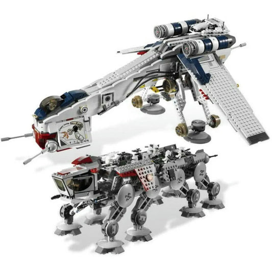 Star Wars MOC 05053 Republic Dropship AT-OT Walker Bricks Toy