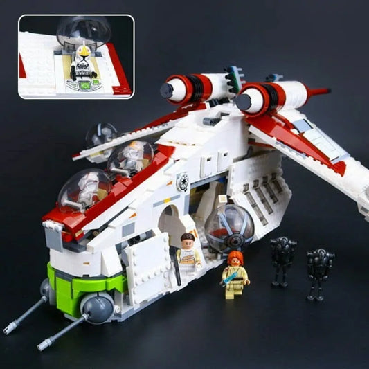 Star Wars MOC Republic Gunship Cruiser Bricks Toy 05041