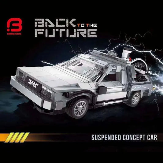 Tech MOC Expert Back to the Future Suspended Concept Car Bricks Toys