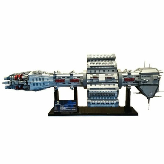 MOC UCS Babylon EAS Agamemnon Spaceship Bricks Toy
