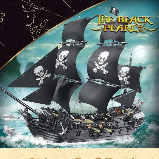 MOC 6001 Pirates Of Caribbean Black Pearl Ship Bricks Toys