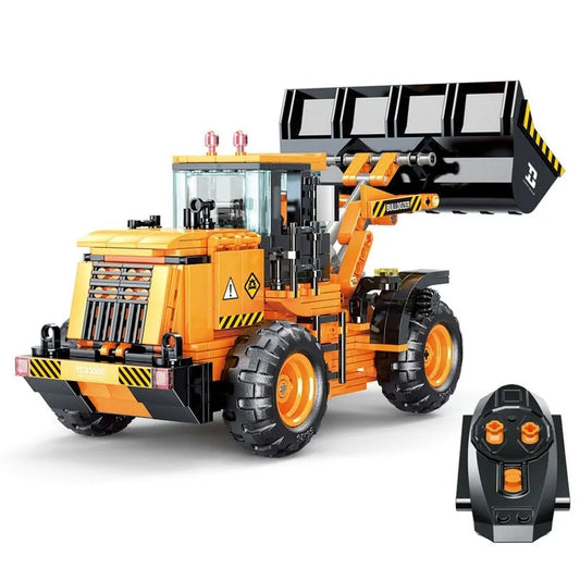 RC STEM Mini Bulldozer Truck Bricks Toys 33002