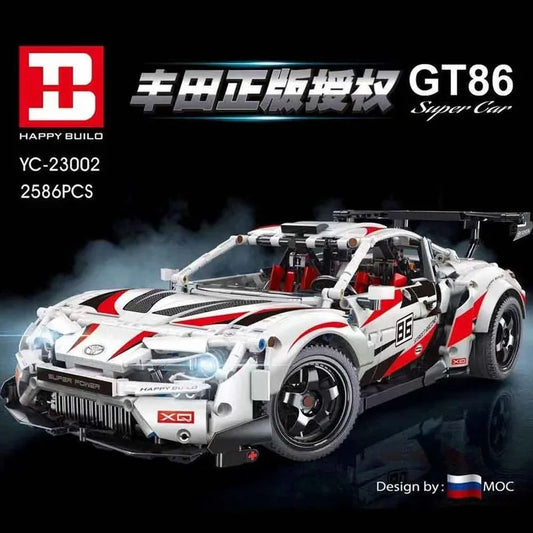 Tech MOC Toyota GT86 Classic Sports Car Bricks Toy 23002