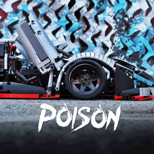 Tech MOC XQ1003 Lambo Veneno Roadster Racing Car Bricks Toys