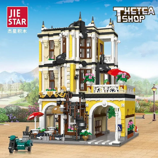 MOC City Expert Creator Tea Shop Store Bricks Toy 89124