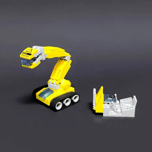 MOC Crystal Mixer Truck Car Bricks Toys 21034