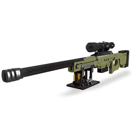 MOC Military Super AWP Sniper Rifle Gun Bricks Toy 58022