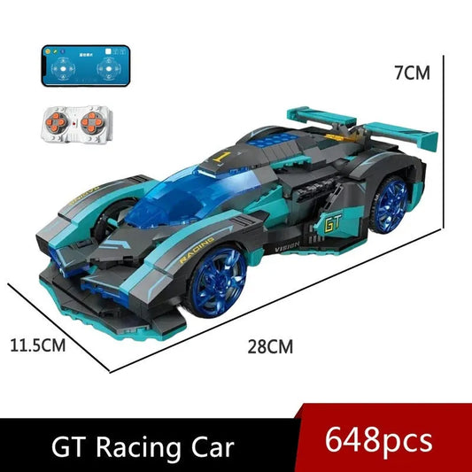 MOC RC APP Concept Racing Vision GT Car Bricks Toys 92019