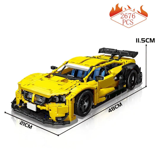 Tech MOC BMW M4 DTM Sports Racing Car Bricks Toy