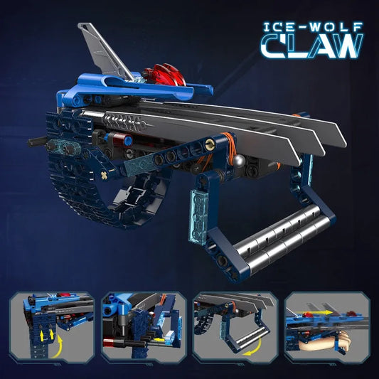 Technical Expert Weapon MOC Ice Wolf Claw Bricks Toy