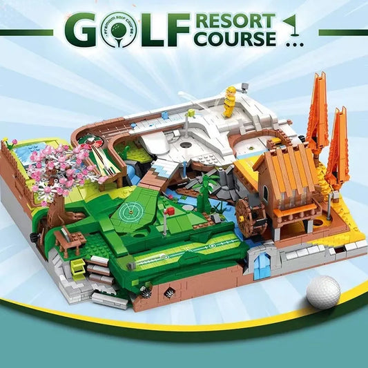 MOC Creator Expert City Golf Course Resort Bricks Toy