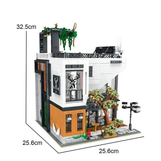 City Street Experts Deers Bubble MOC Tea Shop Bricks Toys