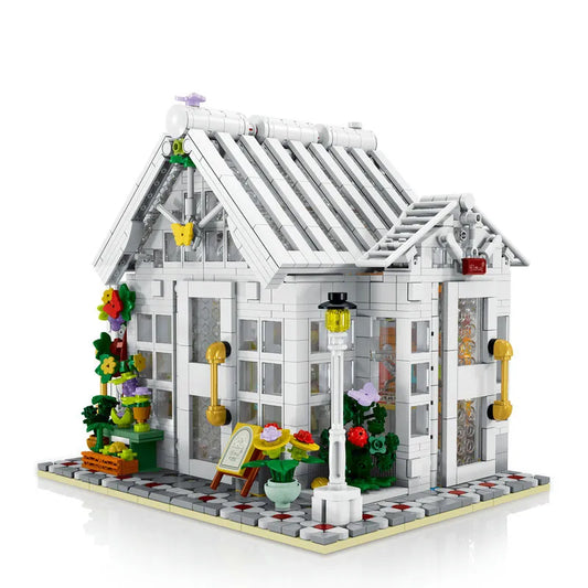 MOC Expert City Sunshine Flower Store LED Bricks Toy 031061