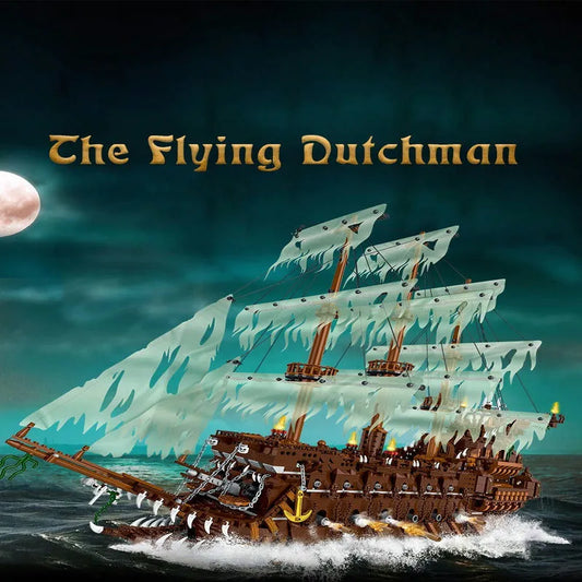 MOC Pirates Of Caribbean The Flying Dutchman Ship Bricks Toys