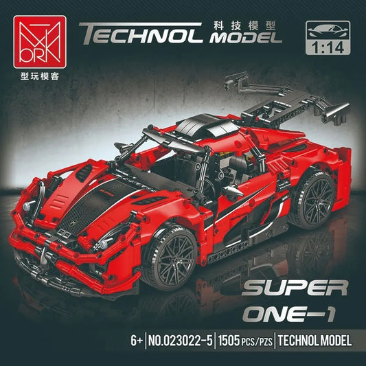 Tech Expert MOC Koenigsegg One Racing Car Bricks Toys