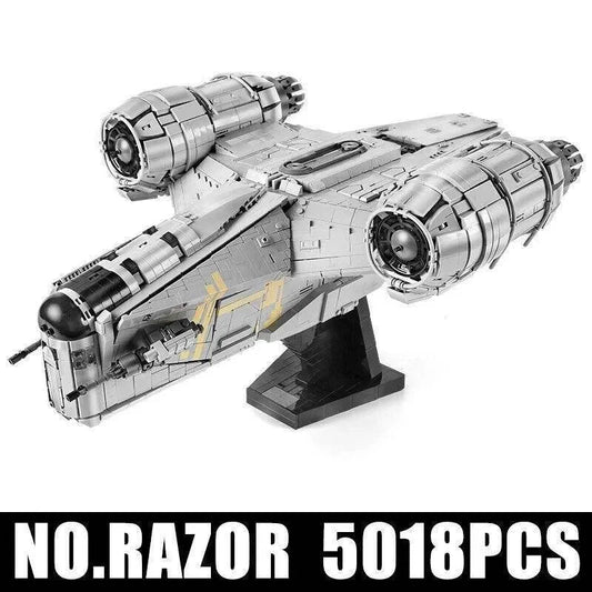 Star Wars MOC 21023 UCS Razor Crest Spaceship Bricks Toys