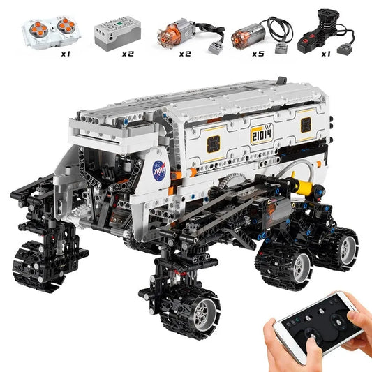 Tech APP RC Motorized Mars Explorer Space Vehicle Bricks Toys