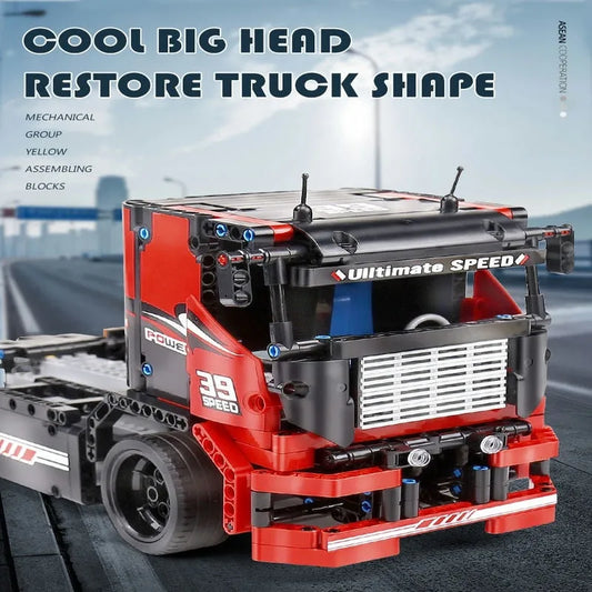 Tech MOC RC Motorized Race Sports Truck Bricks Toys 15002