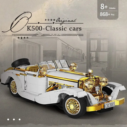 Tech MOC Retro K500 Classic Vintage Car Bricks Toy 10003