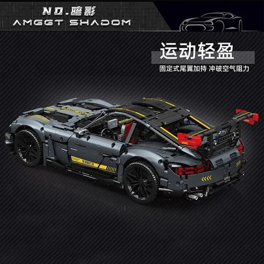 Tech MOC Shadow AMG GTR Roadster Racing Car Bricks Toy 13123