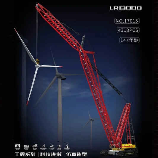 Technical MOC RC APP City Crawler Crane Bricks Toy 17015